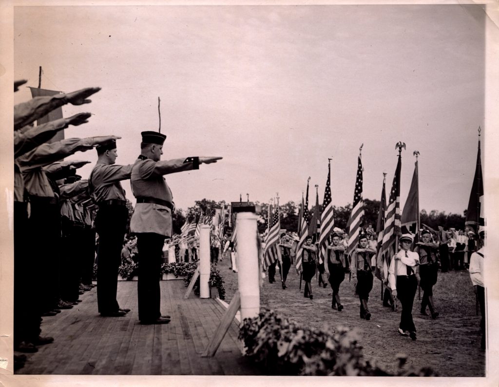 “Fritz Kuhn during German Day at Camp Siegfried.” August 1937 
(Courtesy of Longwood Public Library, Thomas R. Bayles Local History Room)