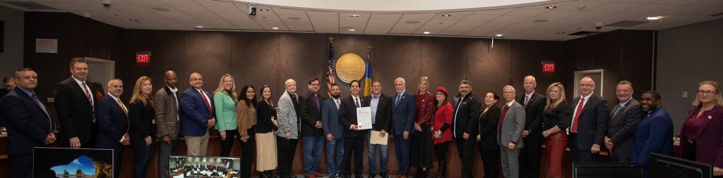 Suffolk County Legislator Manuel Esteban Sr., along with his colleagues, presented a proclamation to Gregory Noone, Thursday’s Child executive director, and the nonprofit’s staff members for their service to the residents of Suffolk County.