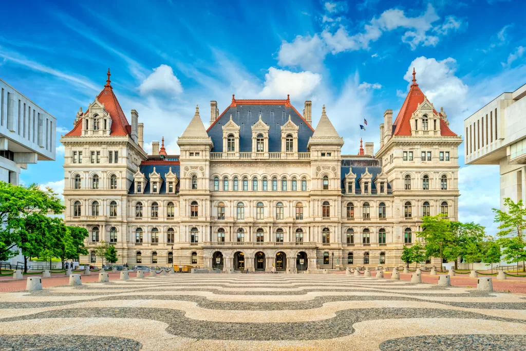(Photo: Getty Images) The New York State Capitol in downtown Albany, NY.