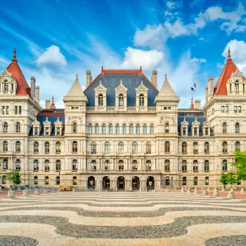 (Photo: Getty Images) The New York State Capitol in downtown Albany, NY.