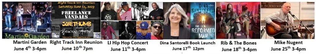 The Long Island Music and Entertainment Hall of Fame Event Schedule for June