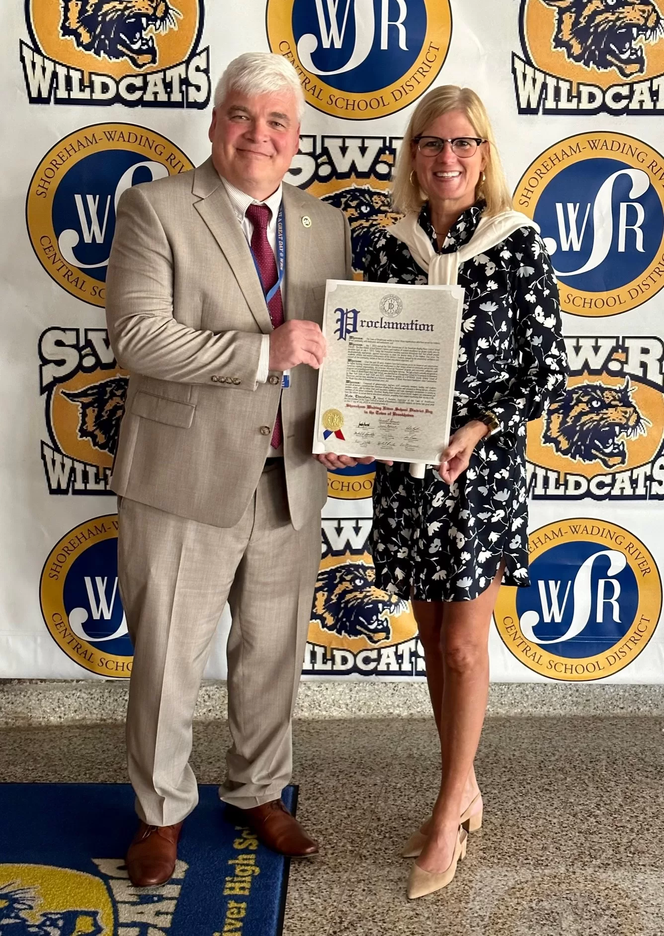 Bonner Honors ShorehamWading River Central School District’s 50th