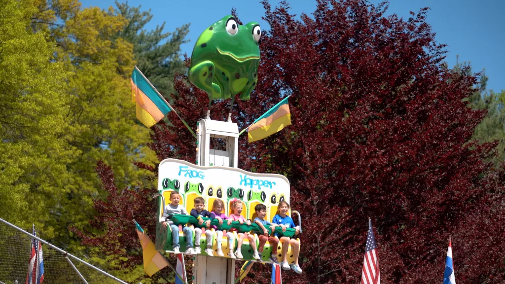 (Photo Courtesy of Newton Shows) The Frog Hopper is one of the rides that will be at the 40th Annual Queens County Fair.