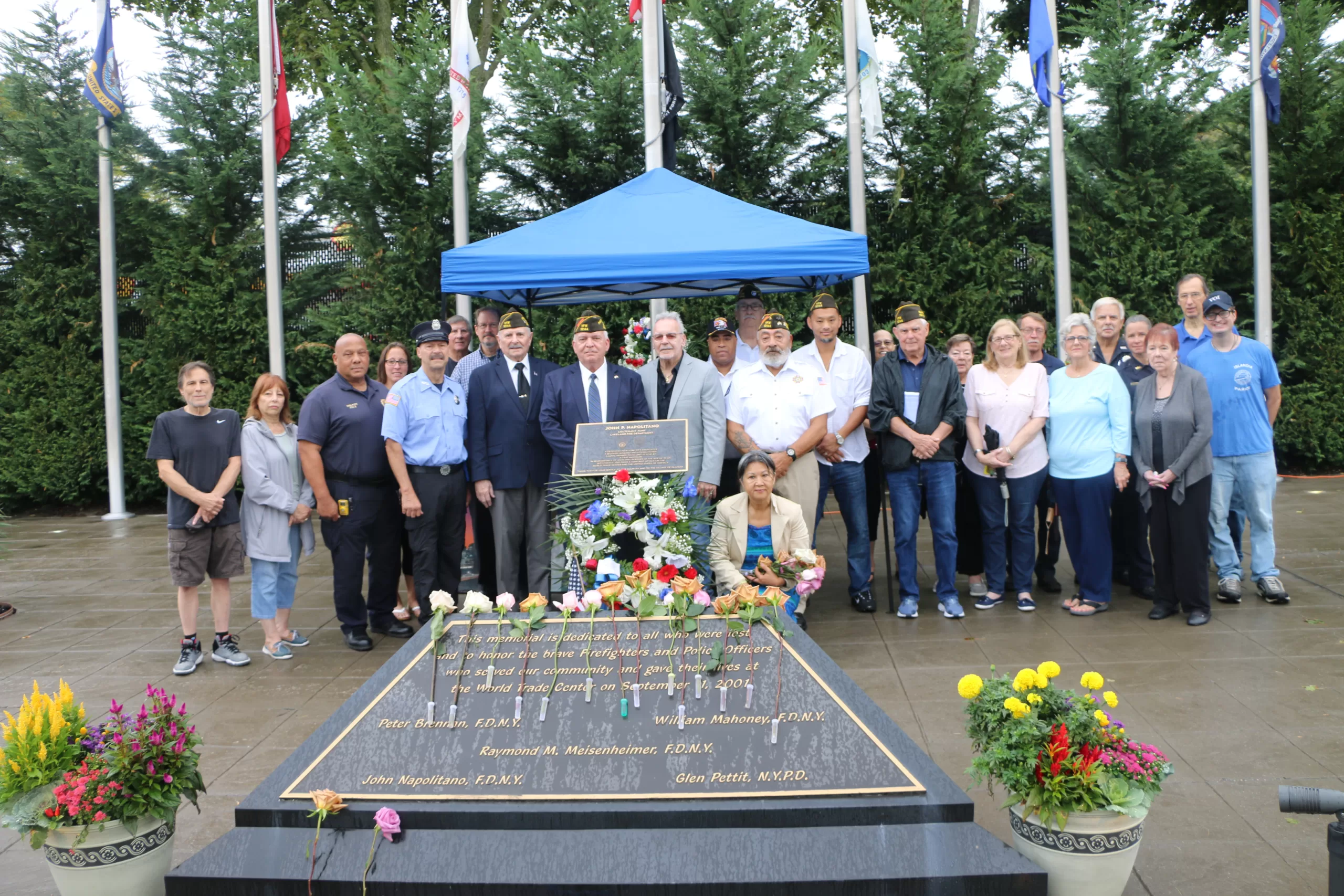 Islandia Village Holds September 11th Memorial Ceremony Long Island