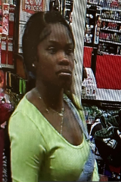 (Photo Courtesy of SCPD) This woman is wanted for stealing merchandise from a Family Dollar store in Farmingville.