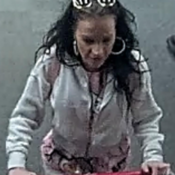 (Photo Courtesy of SCPD) This woman is wanted for stealing groceries from a Target store in Medford.