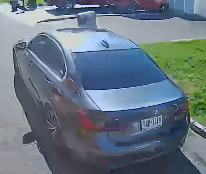 (Photo Courtesy of SCPD) This grey BMW sedan was driven by a suspect involved in the 2022 drive-by shooting death of Terry Long. The case is still unsolved.