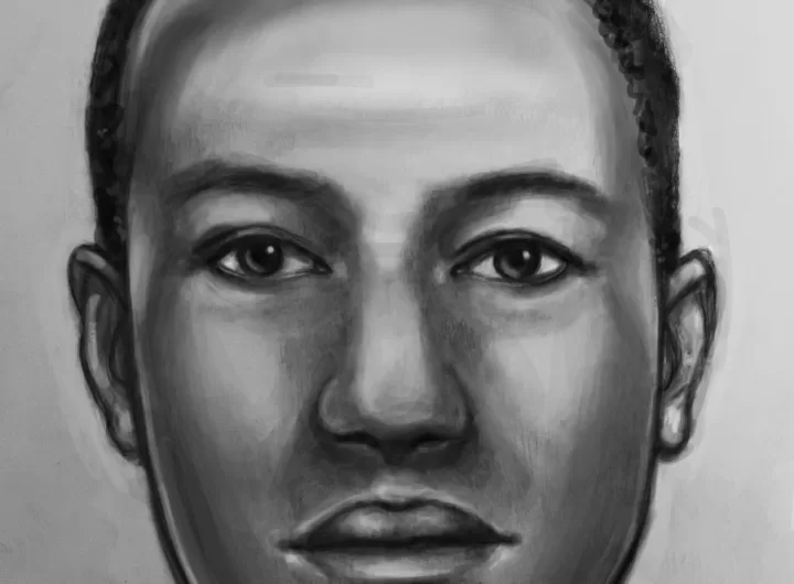 (Photo Courtesy of SCPD) This sketch shows the face of a victim whose skeletal remains were found in February 2023.