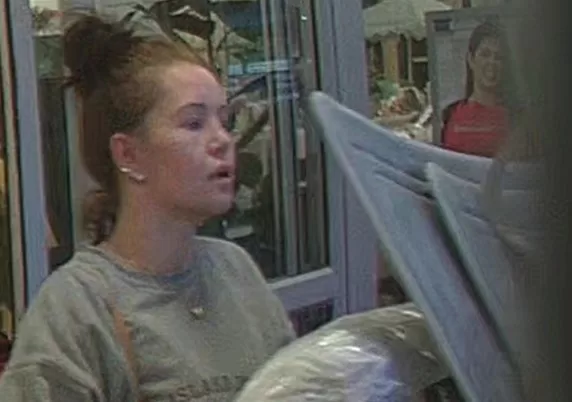 (Photo Courtesy of SCPD) This woman is wanted for stealing merchandise from a HomeGoods in Port Jefferson Station on April 26.