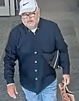 (Photo Courtesy of SCPD) This man is wanted for stealing a woman's purse in Riverhead, then charging over $800 on her credit cards while in Medford.