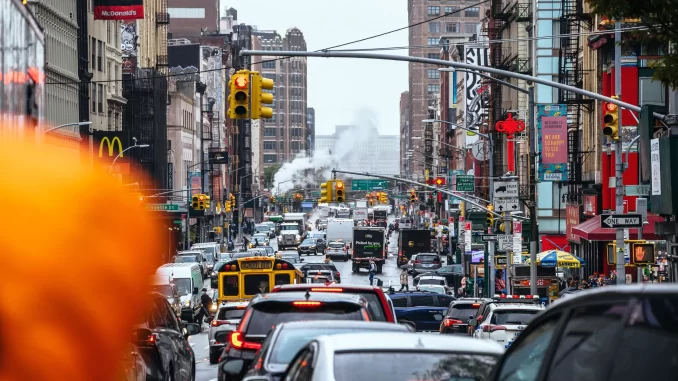 Manhattan traffic, New York City